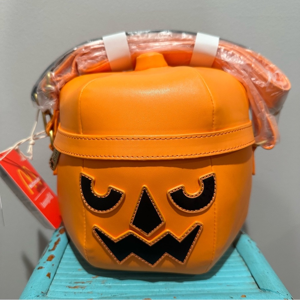 NEW McDonald’s Halloween McPunk’n Happy Meal Pail Glow Crossbody Bag Orange